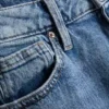 Jeans med høy midje og rette ben