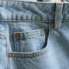Jeans med høy midje og rette ben