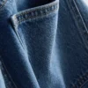Jeans med høy midje og rette ben