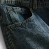Jeans med middels høy midje og avslappet, rett ben