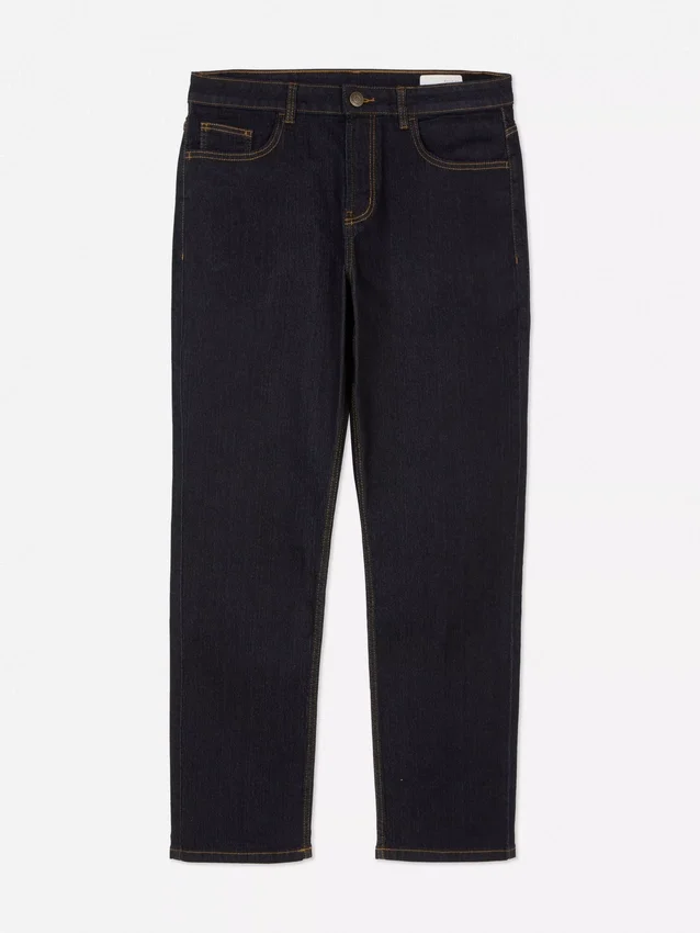 Jeans med middels høy midje og rett ben
