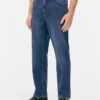 Jeans med middels høy midje og rette ben