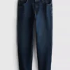 Jeans med middels høy midje og rette ben