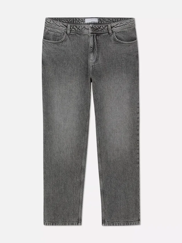 Jeans med middels høy midje og rette ben