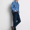 Jeans med middels høy midje og smal passform