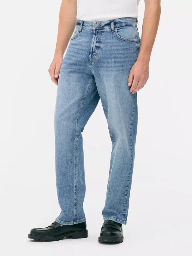 Jeans med rett ben og stretch