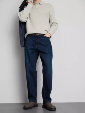 Jeans med rett ben og stretch