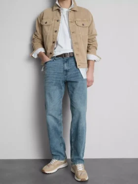 Jeans med rett ben og stretch