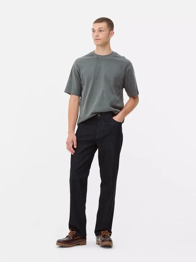 Jeans med rett ben og stretch