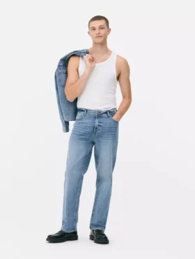 Jeans med rett ben og stretch