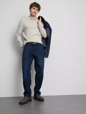 Jeans med rett ben og stretch