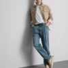 Jeans med rett ben og stretch