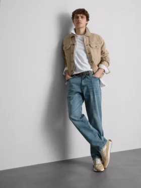 Jeans med rett ben og stretch