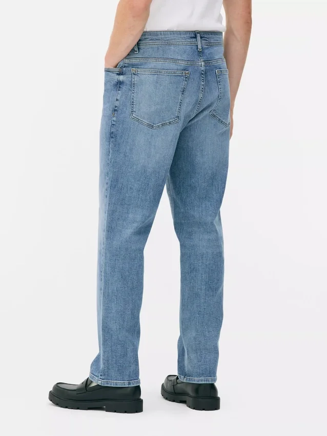 Jeans med rett ben og stretch