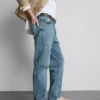Jeans med rett ben og stretch