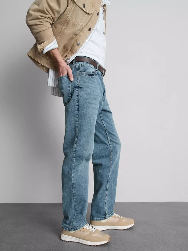 Jeans med rett ben og stretch