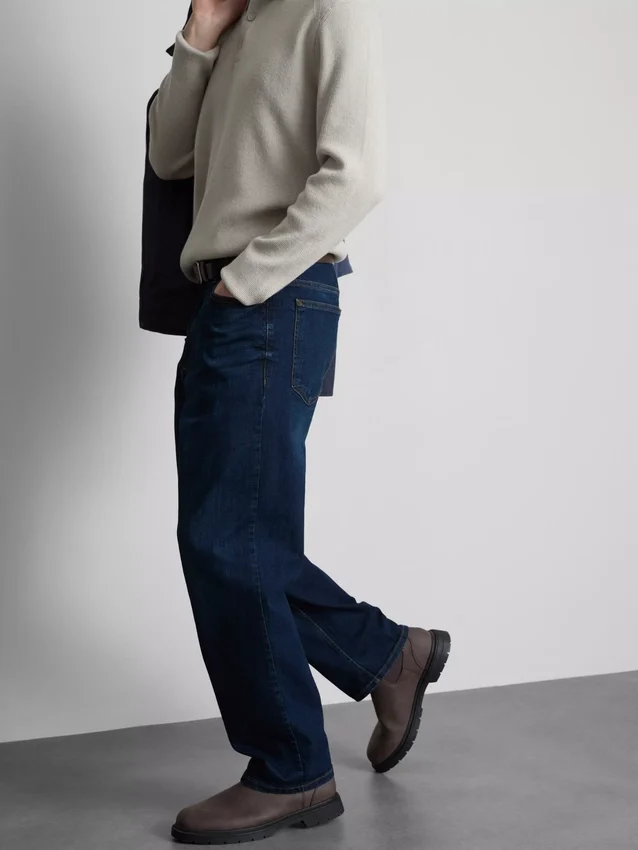 Jeans med rett ben og stretch