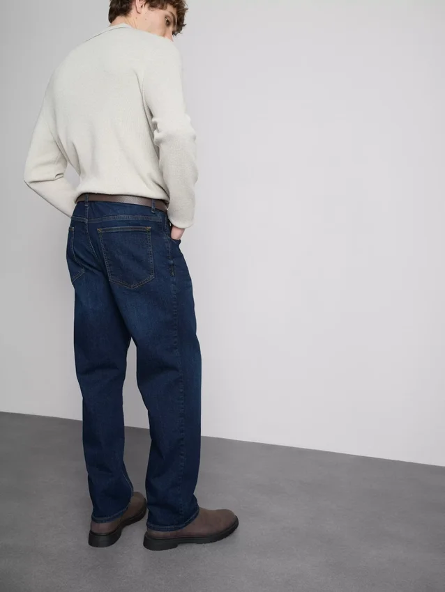 Jeans med rett ben og stretch