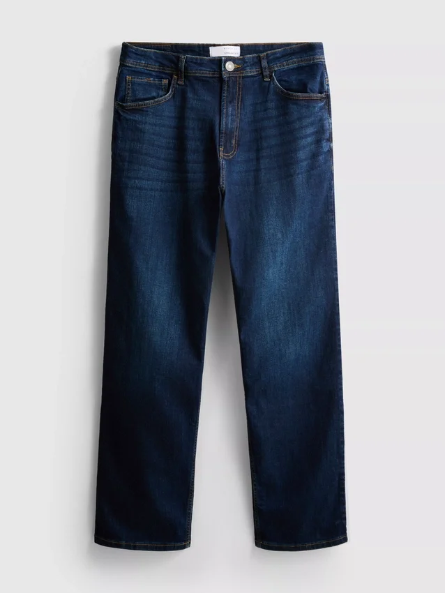 Jeans med rett ben og stretch