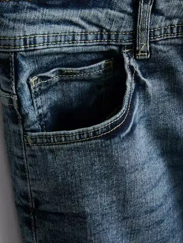Jeans med rett ben og stretch