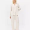 Jersey-pysjamaser med lange ermer i boyfriend-stil