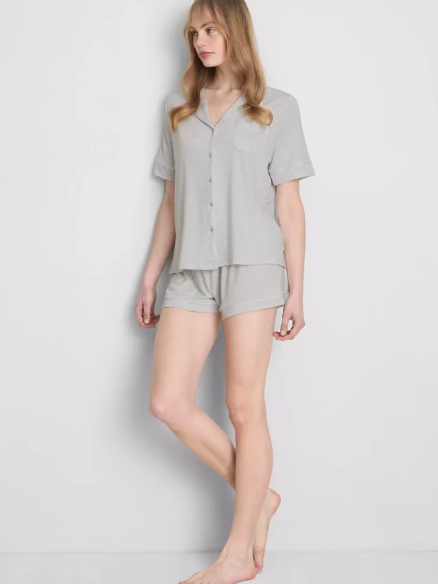 Jersey-pysjamassett i boyfriend-stil