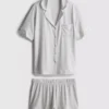 Jersey-pysjamassett i boyfriend-stil