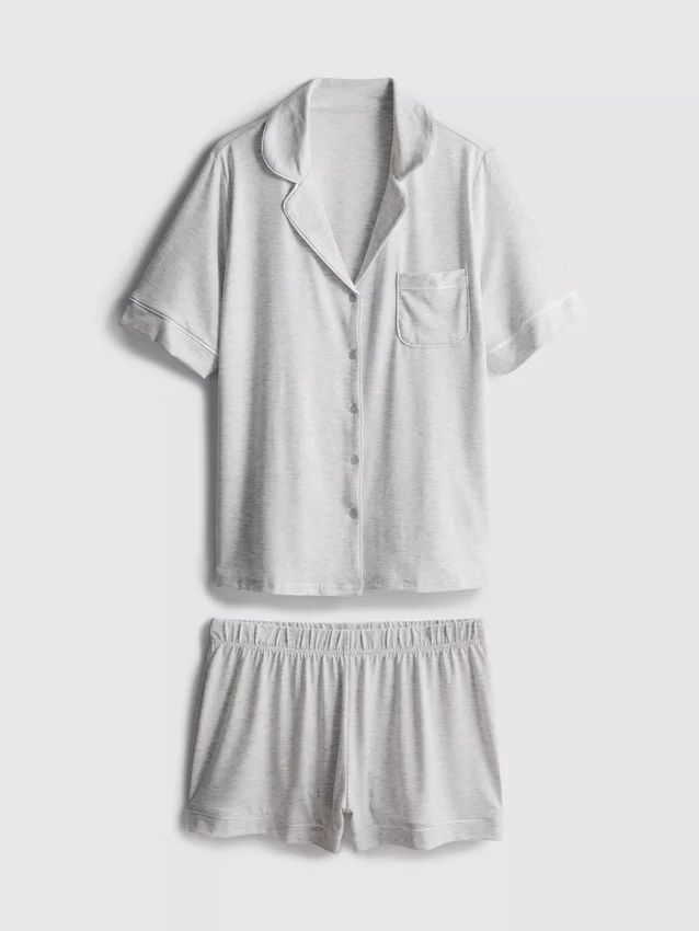 Jersey-pysjamassett i boyfriend-stil