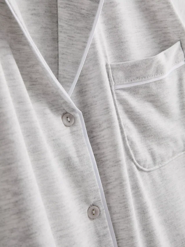Jersey-pysjamassett i boyfriend-stil
