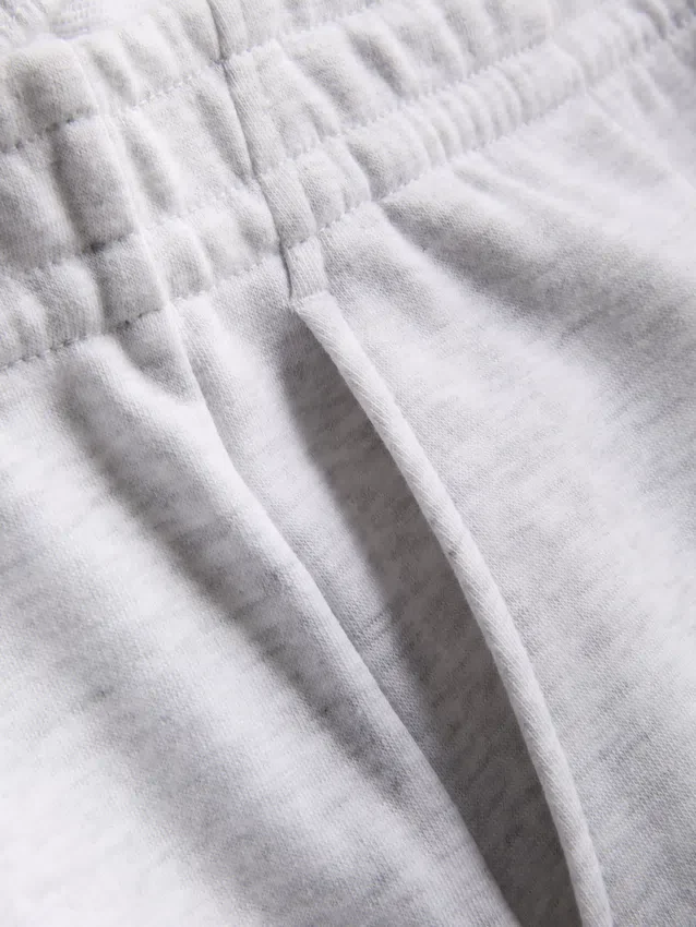Jersey-shorts med knapper, med høyt bomullsinnhold
