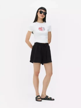 Jersey-shorts med snøring