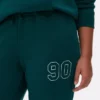 Joggebukse med mansjetter og trykk