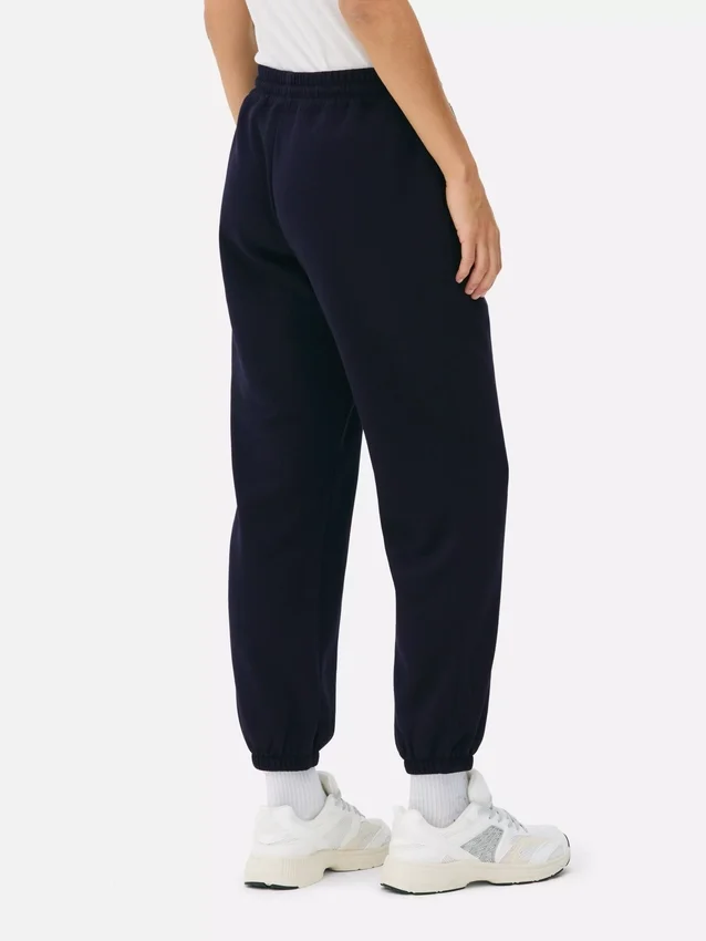 Joggebukse med mansjetter og trykk