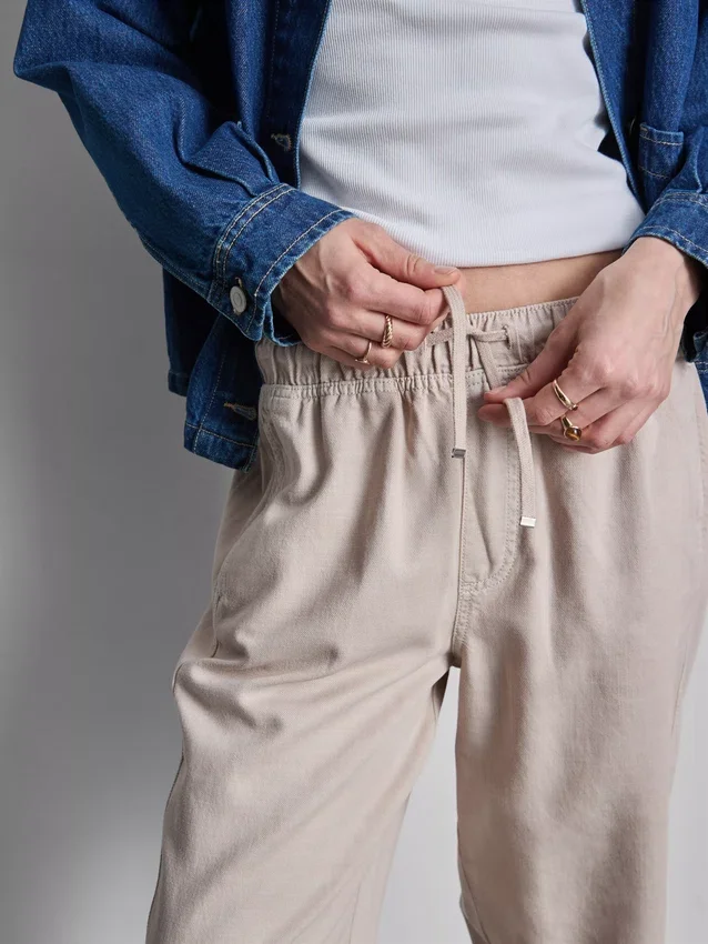 Joggebukser i bomullsblanding