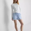 Joggebukser i bomullsdenim