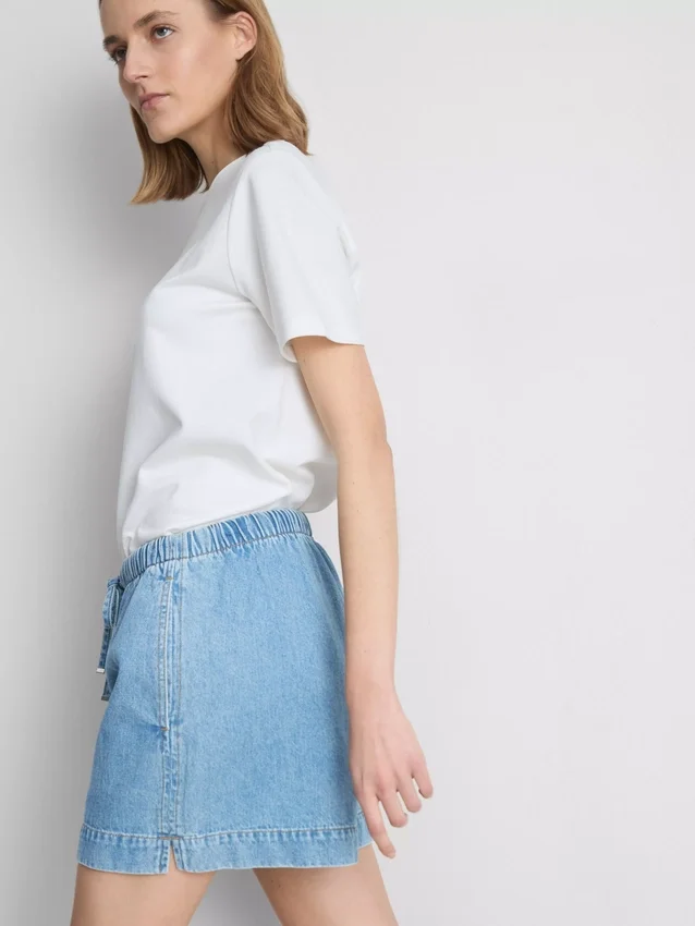 Joggebukser i bomullsdenim