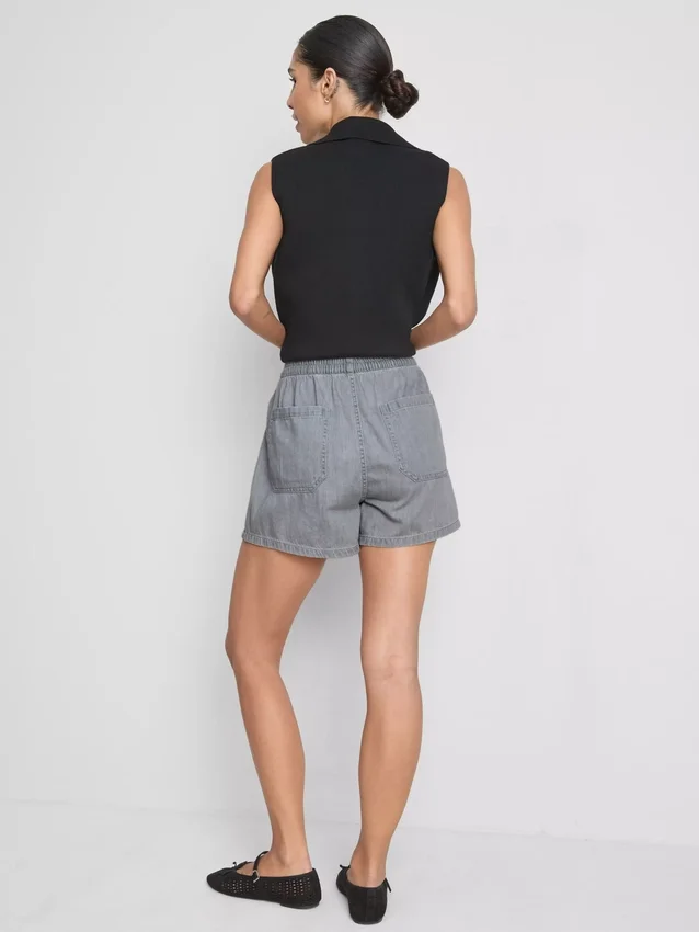 Joggebukser i bomullsdenim