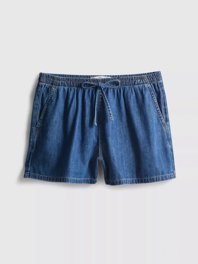 Joggebukser i bomullsdenim