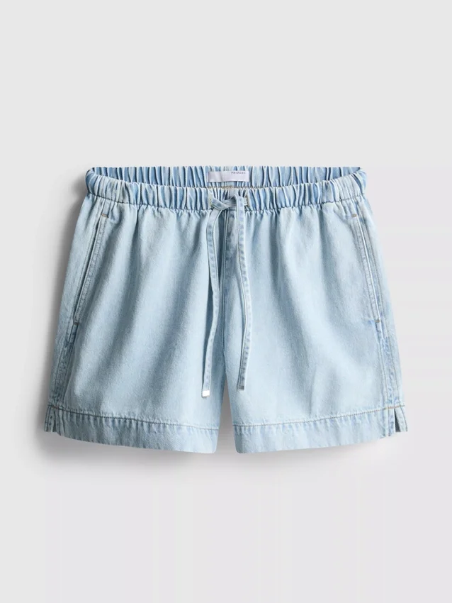 Joggebukser i bomullsdenim