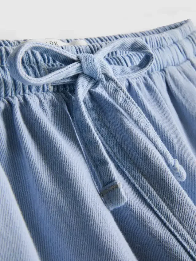 Joggebukser i bomullsdenim