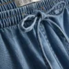 Joggebukser i bomullsdenim