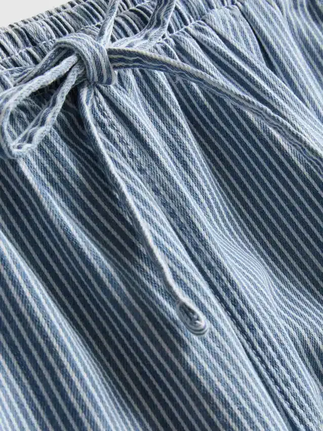 Joggebukser i bomullsdenim