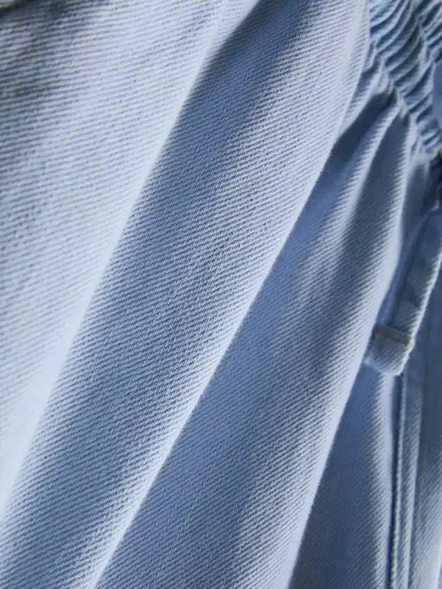 Joggebukser i bomullsdenim