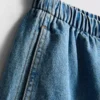 Joggebukser i bomullsdenim
