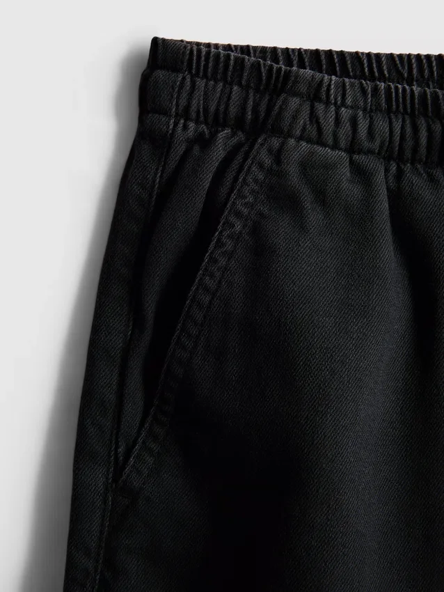Joggebukser i bomullsdenim