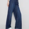 Joggebukser i denim med rette ben
