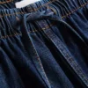 Joggebukser i denim med rette ben