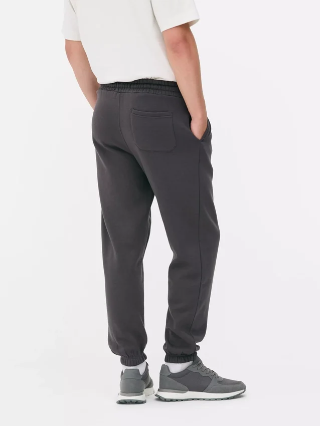 Joggebukser med elastisk linning og mansjetter