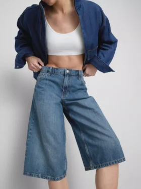 Jorts i bomullsdenim