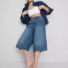 Jorts i bomullsdenim